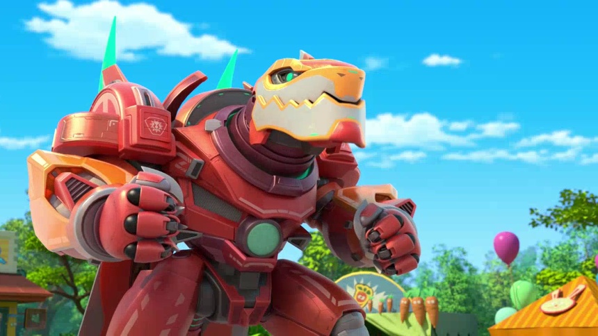 《宇宙护卫队之超甲恐龙队 第二季》第15集看点：鹤鸵和弹力不倒翁