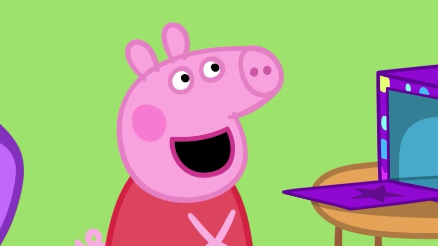 佩奇追问不停，猪爸爸揭秘魔术原理