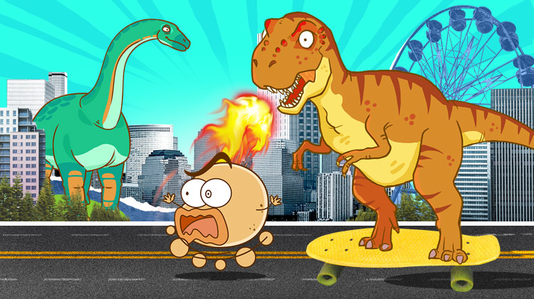 土豆逗·怎么办？恐龙来啦！