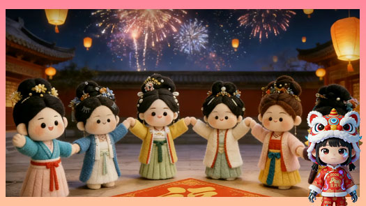 郦家姐妹祝您五福临门👩‍👩‍👧‍👧